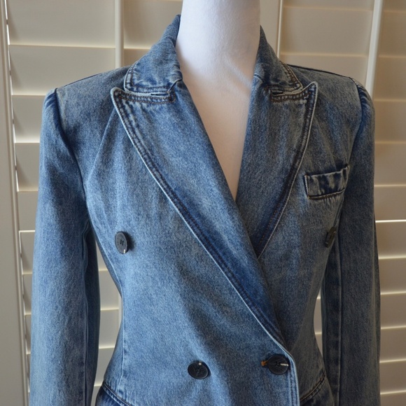 Avec Les Filles Denim Trench Coat - Picture 3 of 10